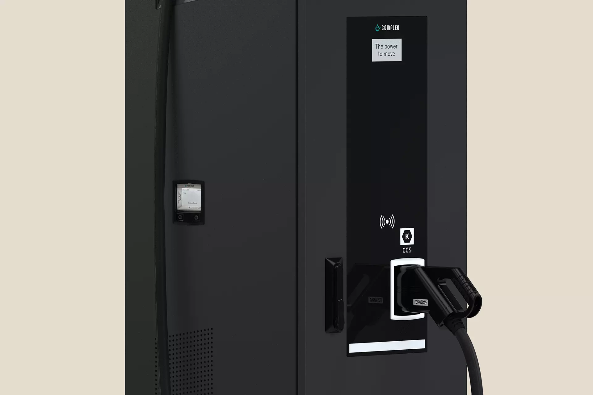 närbild Compleo DC-laddstation Cito 500